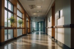 Przytulna poczekalnia w placówce lekarskiej