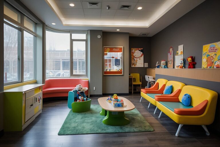 poczekalnia dla dzieci w przychodni stomatologicznej - projekt inpiracja