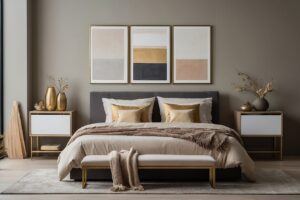 ciekawa inspiracja na projekt wnętrza sypialni