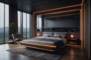 projekt nowoczesnej sypialni