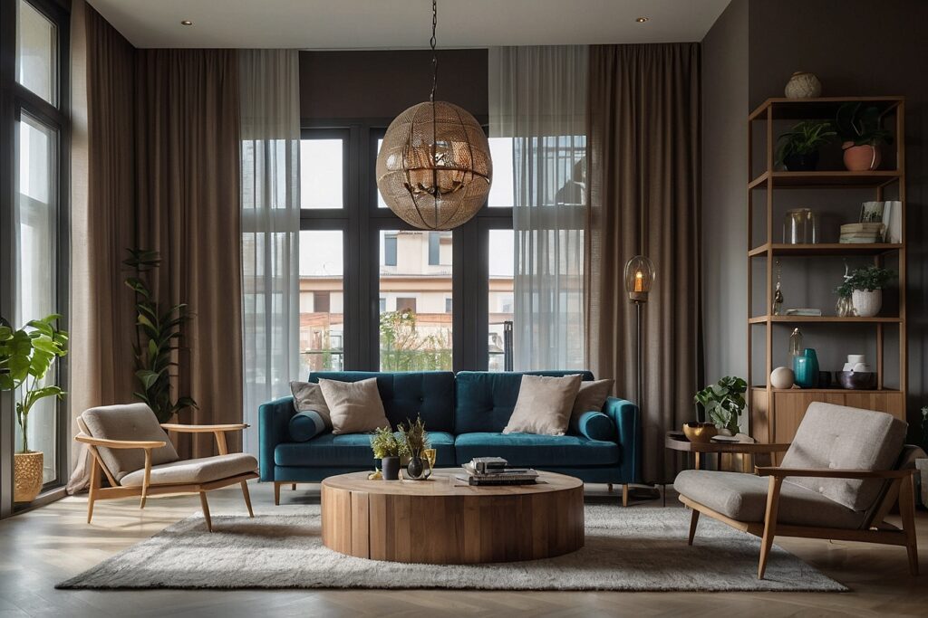 projektowanie wnętrz salonu