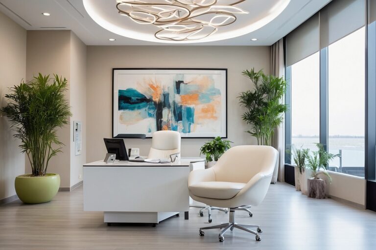 inspirujący projekt wnętrza medycznego