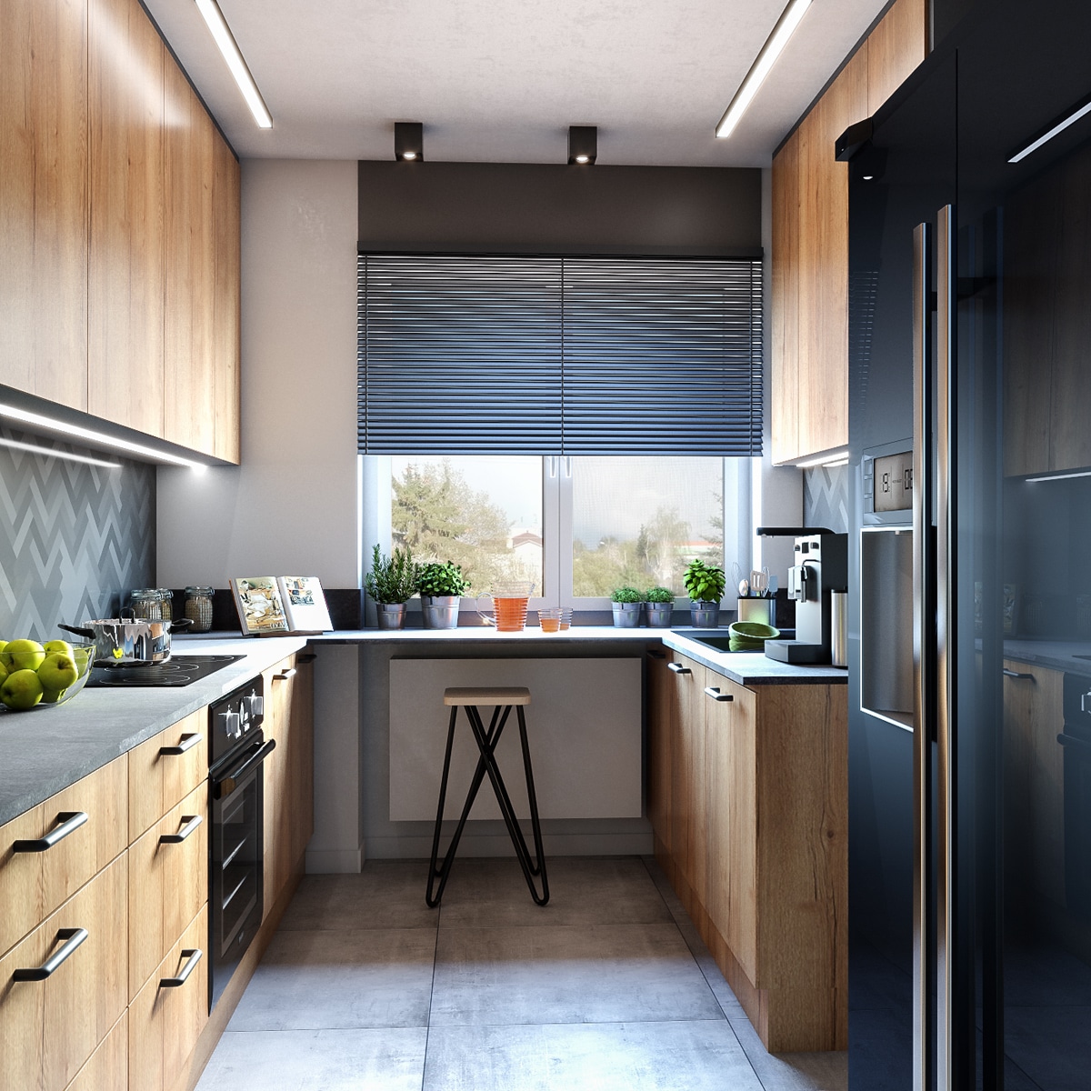 Kuchnia — wizualizacja Abrys